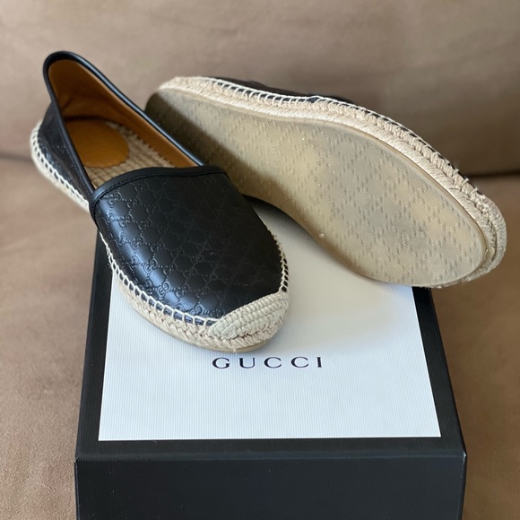 Original black Gucci Leather espadrilles - Picture 4 of 4
